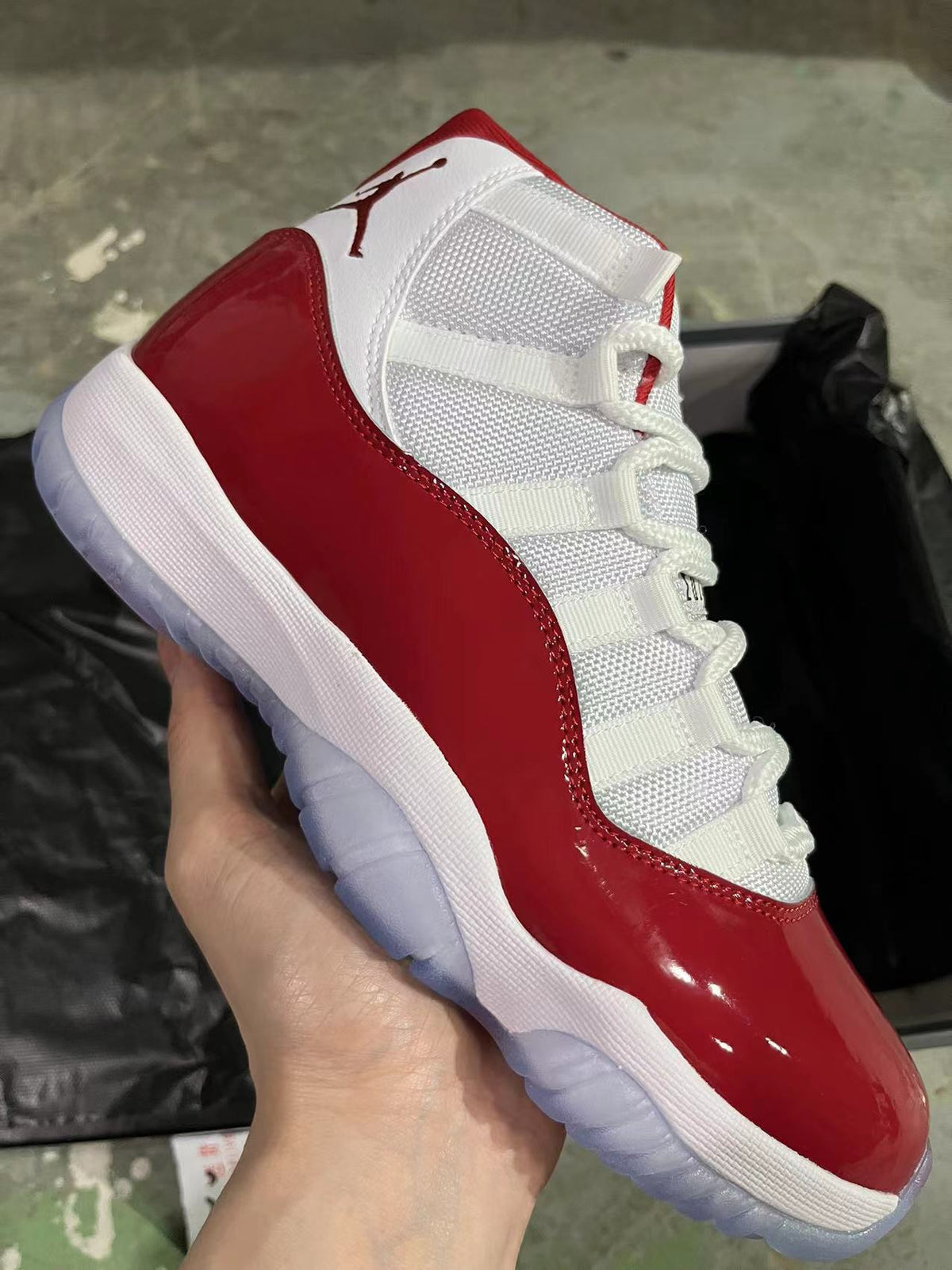 Sneakers, White Red Colorway, Lace Up Design, Casual Gift for Sneaker Fans