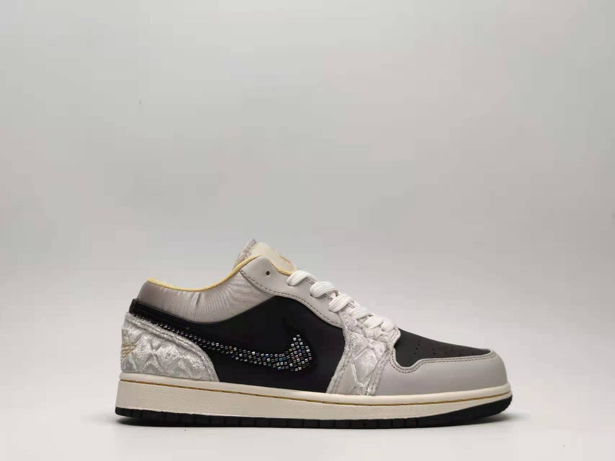 Low Top Sneakers, Black Gray Colorway, Lace Up Design, Casual Gift for Sneaker Fans