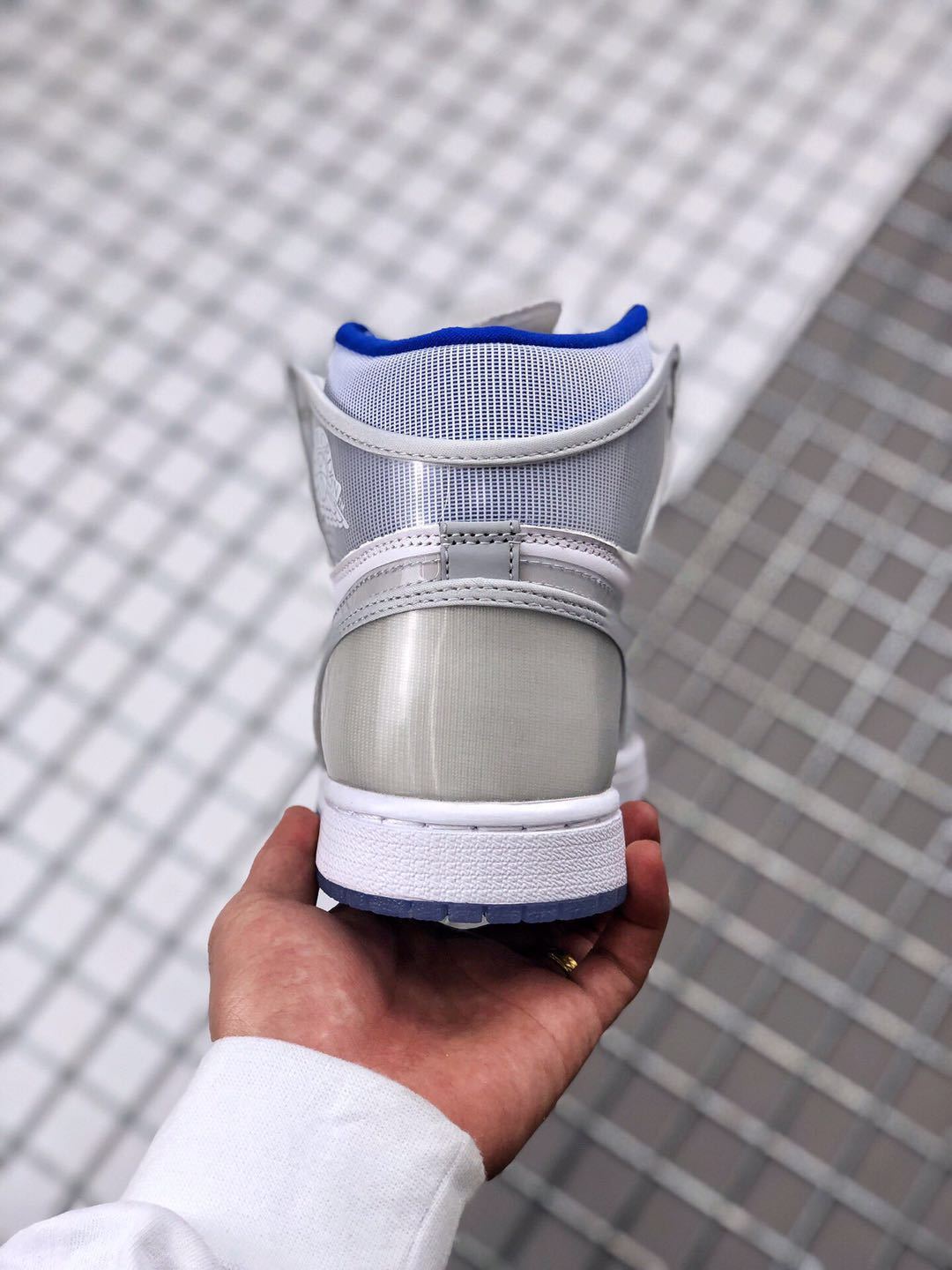High Top Sneakers, Blue Colorway, Lace Up Design, Casual Gift for Sneaker Fans
