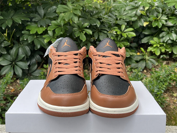 Low Top Sneakers, Black Brown Colorway, Lace Up Design, Casual Gift for Sneaker Fans