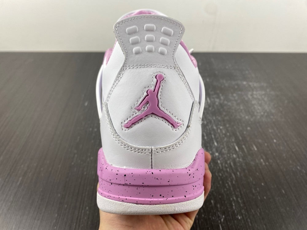 Sneakers, White Pink Colorway, Leather Footwear, Lace Up Design, Casual Gift for Sneaker Fans