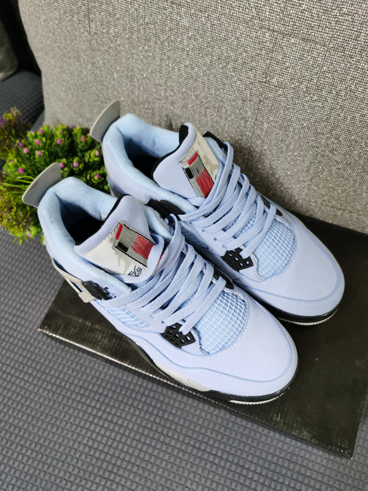Sneakers, University Blue Colorway, Lace Up Design, Casual Gift for Sneaker Fans