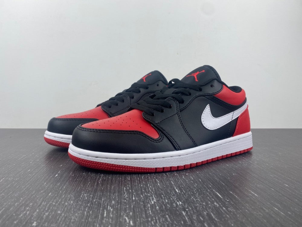 Low Top Sneakers, White Black Red Colorway, Lace Up Design, Casual Gift for Sneaker Fans