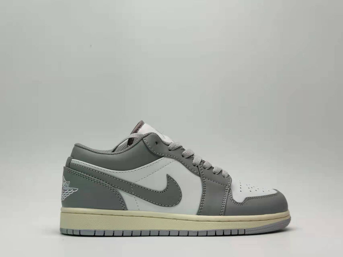 Retro Low Top Sneakers, Gray Colorway, Lace Up Design, Casual Gift for Sneaker Fans