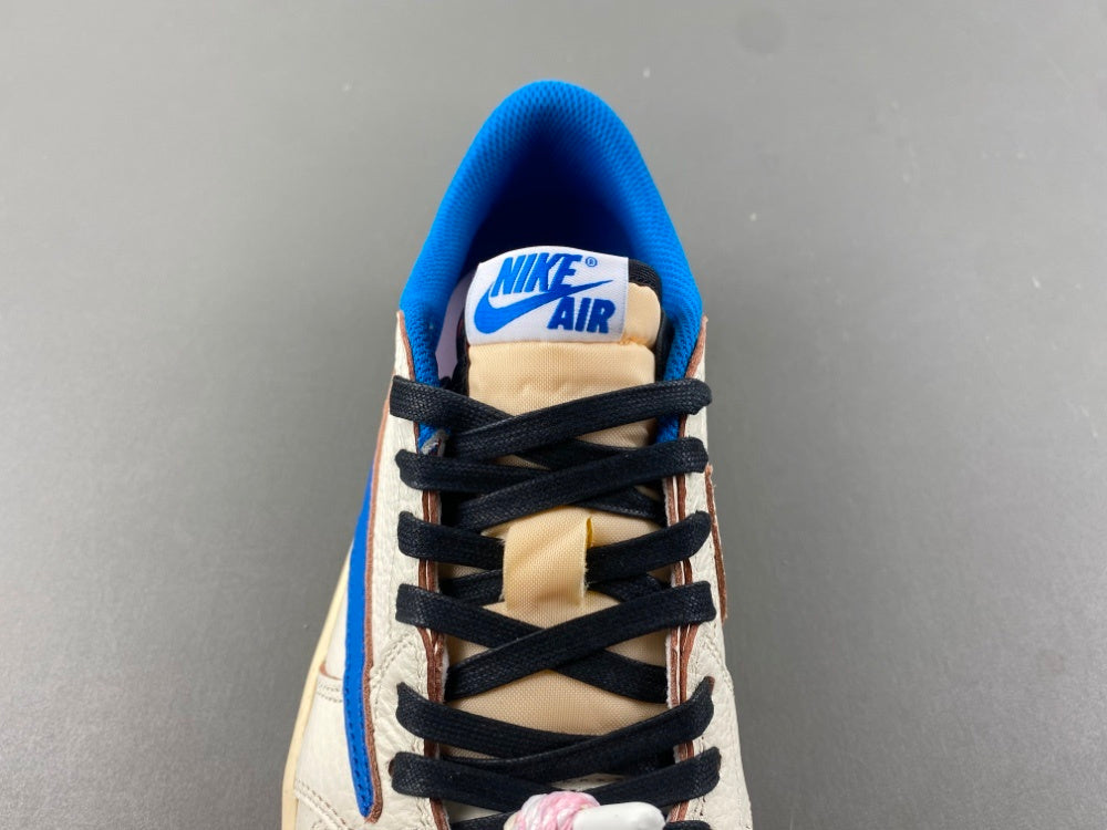 Low Top Shoes, Blue White Colorway, Reverse Hook Design, Lace Up Design, Casual Gift for Shoe Lovers