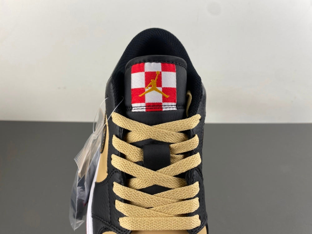 Low Top Sneakers, Black Red Brown Colorway, Lace Up Design, Casual Gift for Sneaker Fans