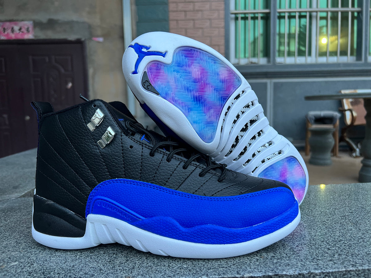 Sneakers, Blue Black Colorway, Lace Up Design, Casual Gift for Sneaker Fans