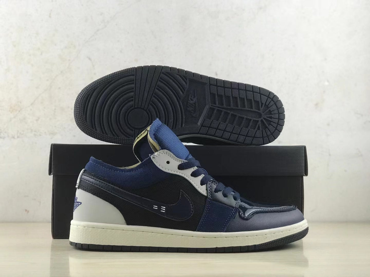 Low Top Sneakers, Midnight Blue Colorway, Lace Up Design, Casual Gift for Sneaker Fans