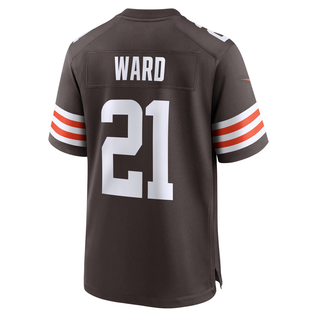 Cleveland Browns Denzel Ward Brown Player Game Jersey