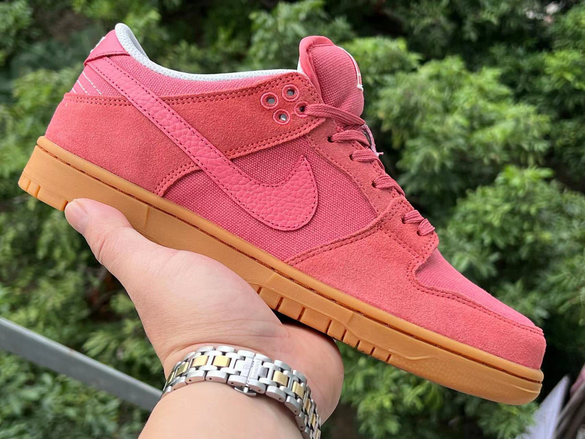 Low Top Sneakers, Coral Colorway, Lace Up Design, Casual Gift for Sneaker Fans