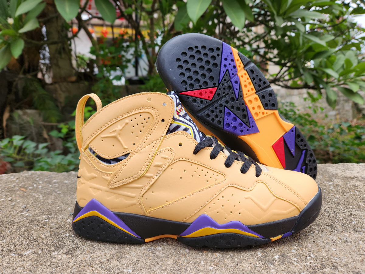 Sneakers, Yellow Purple Colorway, Lace Up Design, Casual Gift for Sneaker Fans