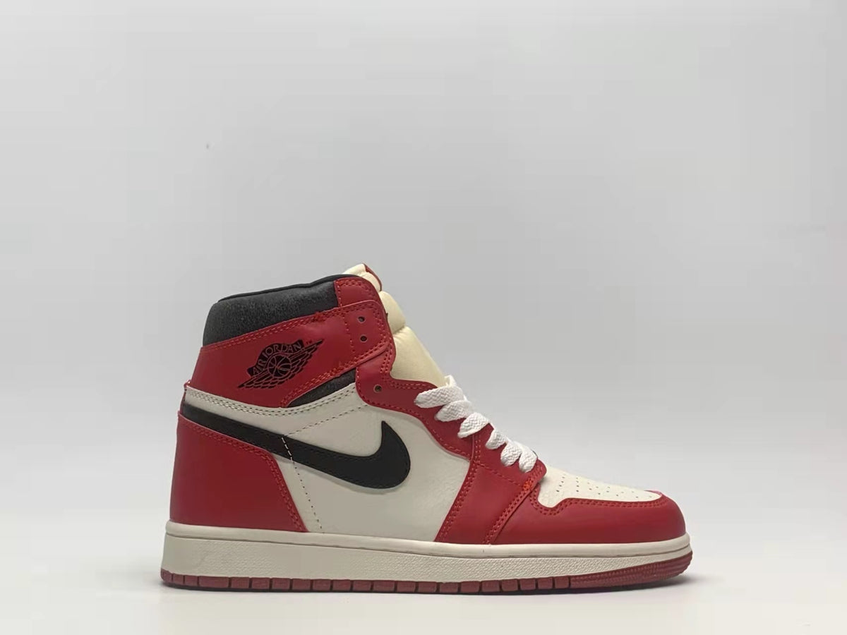 Sneakers, Red Cream Colorway, Lace Up Design, Casual Gift for Sneaker Fans