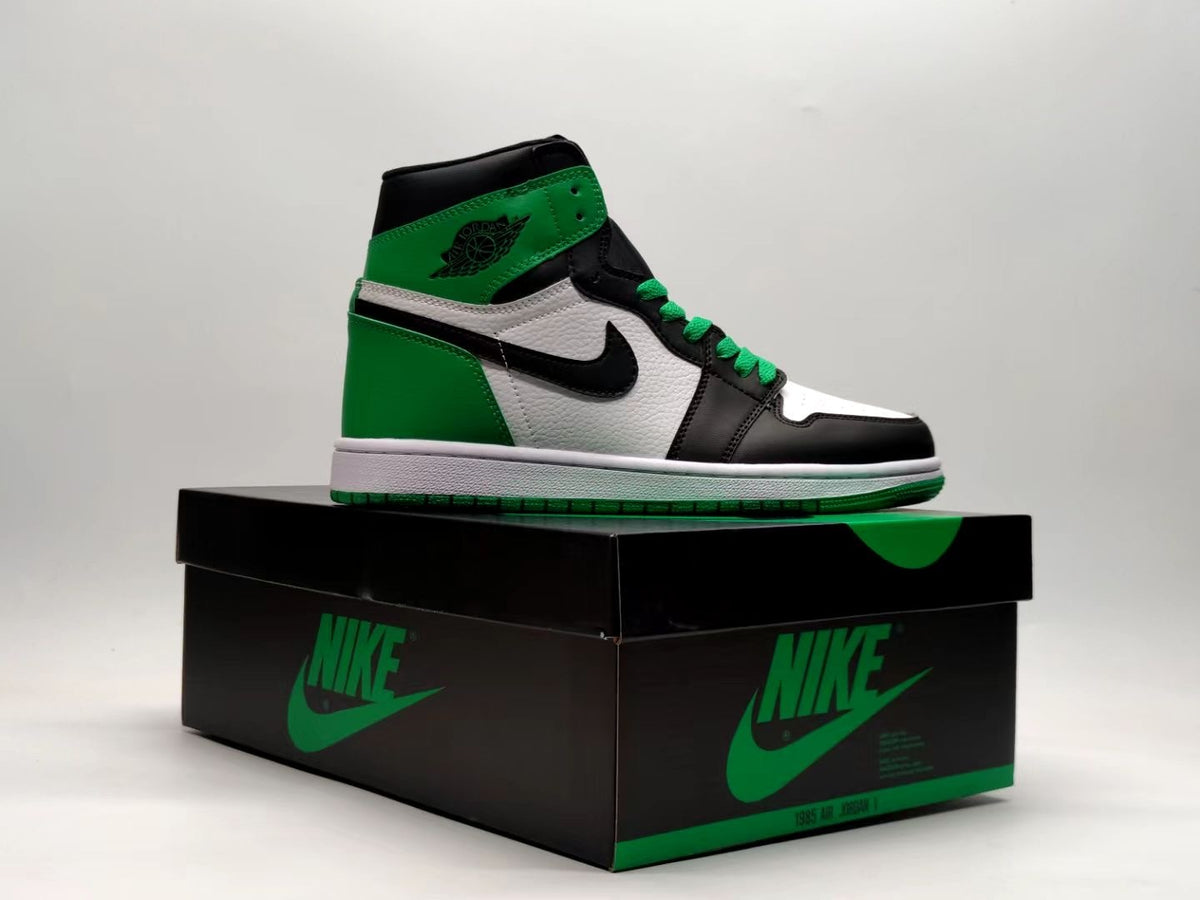 Sneakers, Black Green Colorway, Lace Up Design, Casual Gift for Sneaker Fans