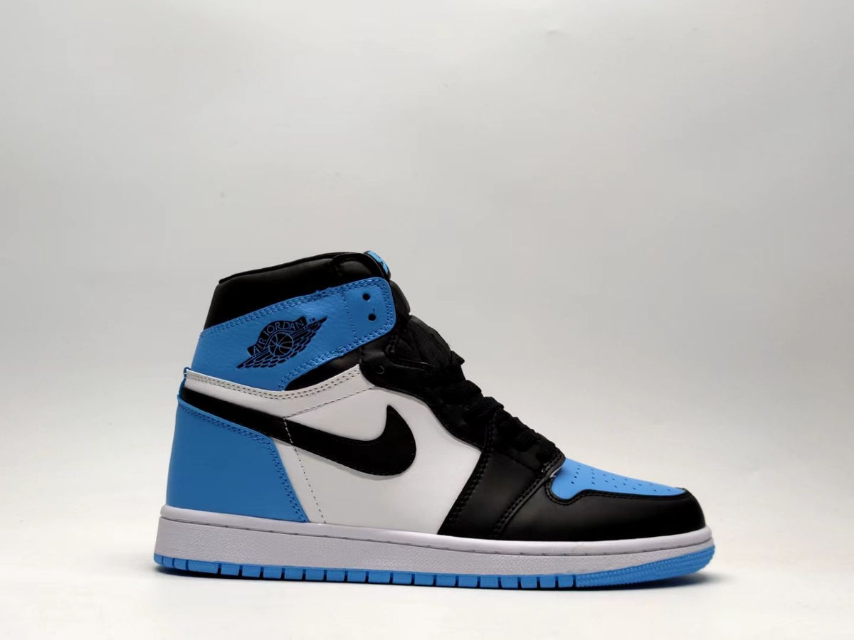 High Top Sneakers, Blue White Black Colorway, Lace Up Design, Casual Gift for Sneaker Fans