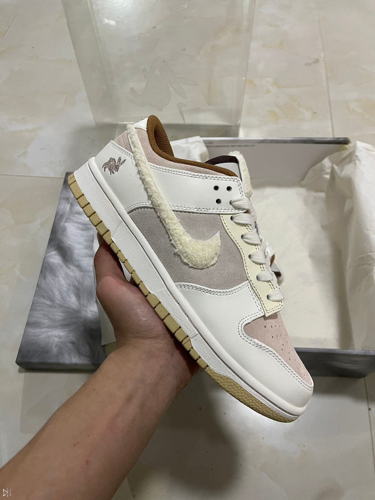 Low Top Sneakers, Off White Brown Colorway, Lace Up Design, Casual Gift for Sneaker Fans