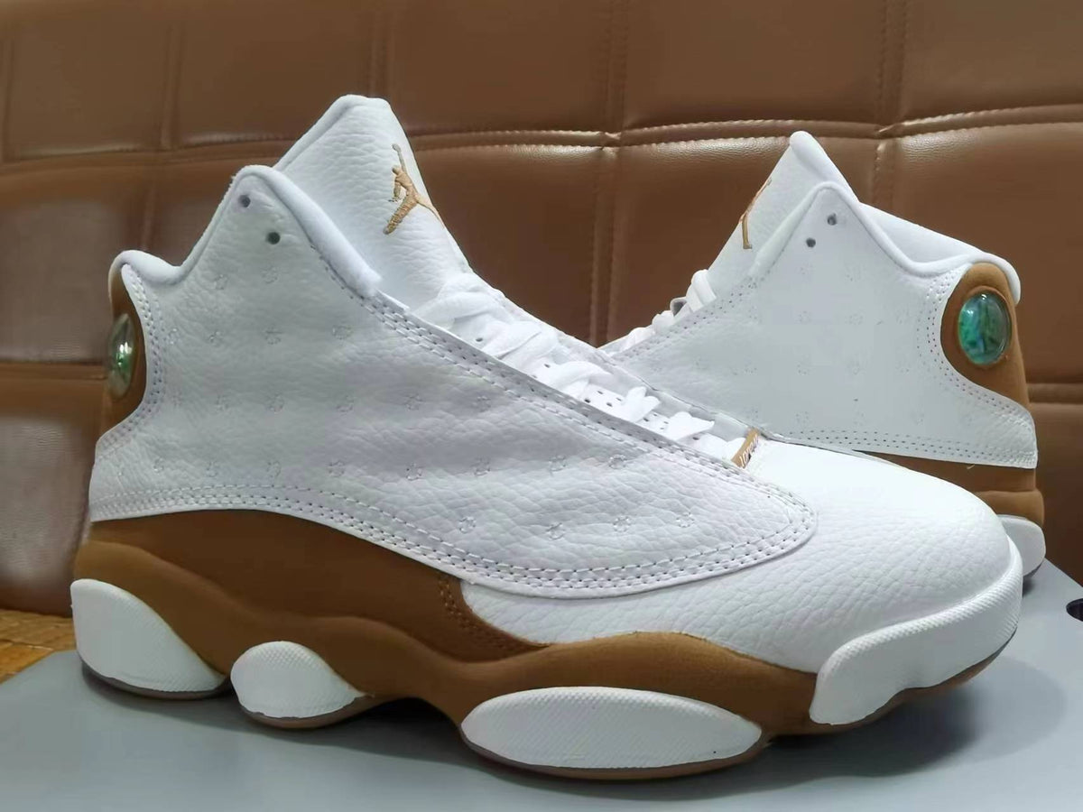 Sneakers, White Brown Colorway, Lace Up Design, Casual Gift for Sneaker Fans