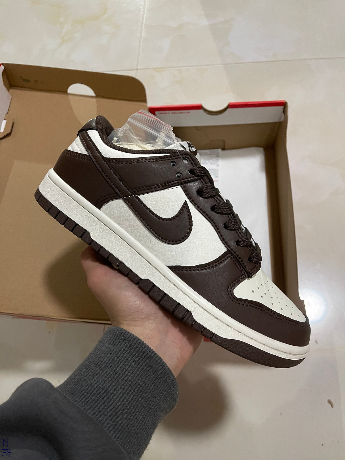 Low Top Sneakers, White Brown Sail Colorway, Lace Up Design, Casual Gift for Sneaker Fans
