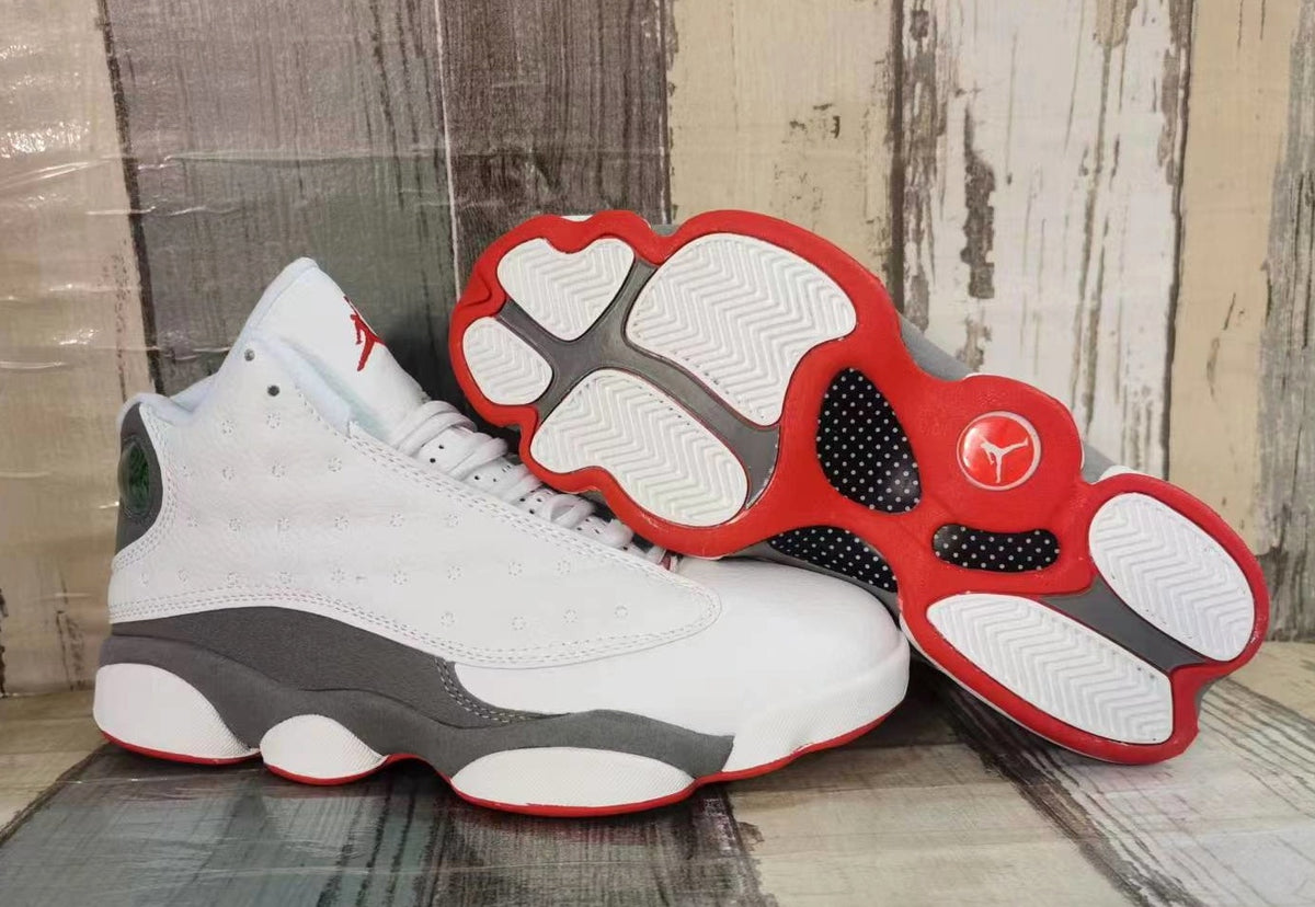 Sneakers, White Red Gray Colorway, Lace Up Design, Casual Gift for Sneaker Fans