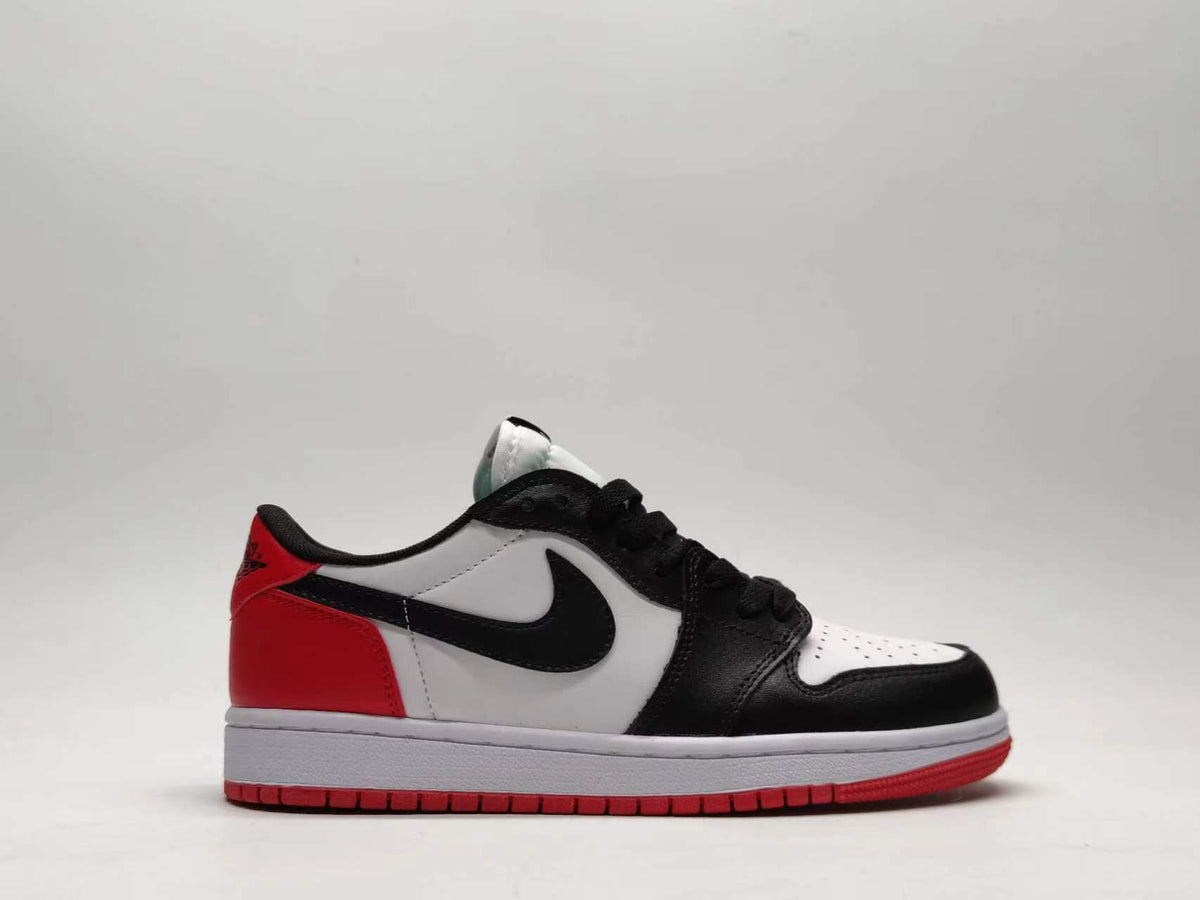 Low Top Sneakers, White Black Colorway, Lace Up Design, Casual Gift for Sneaker Fans