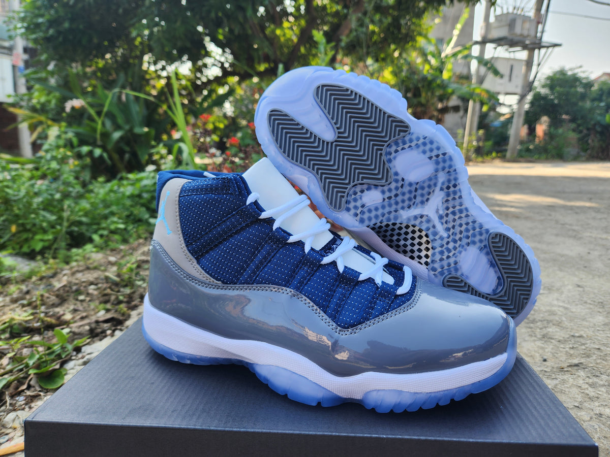 Sneakers, Blue Gray Colorway, Lace Up Design, Casual Gift for Sneaker Fans