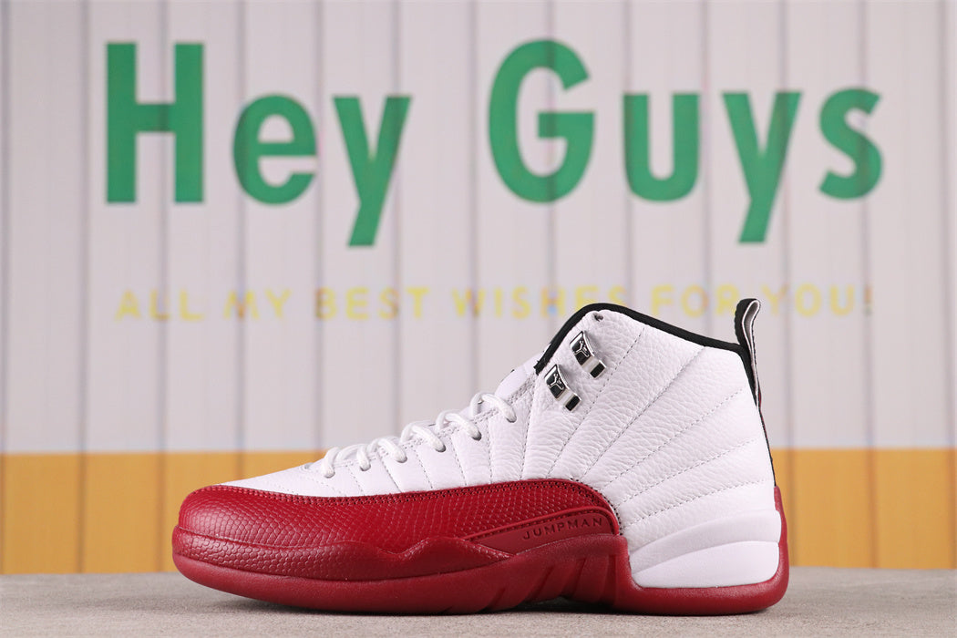High Top Sneakers, White Red Colorway, Lace Up Design, Casual Gift for Sneaker Fans