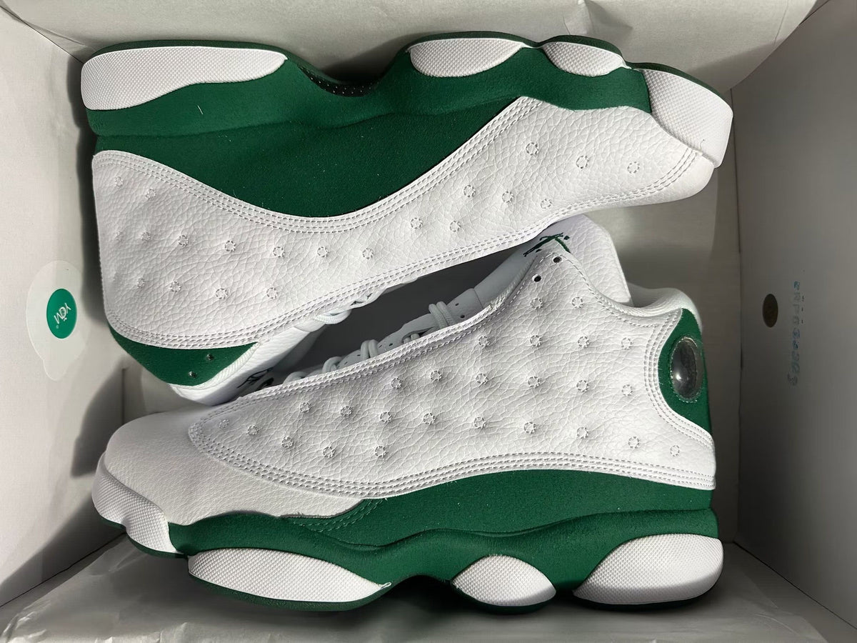 Sneakers, White Green Colorway, Lace Up Design, Casual Gift for Sneaker Fans