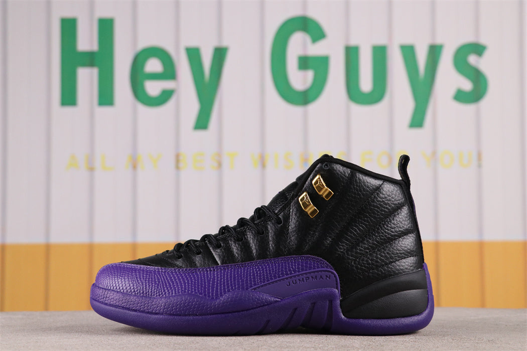 High Top Sneakers, Black Purple Colorway, Lace Up Design, Casual Gift for Sneaker Fans