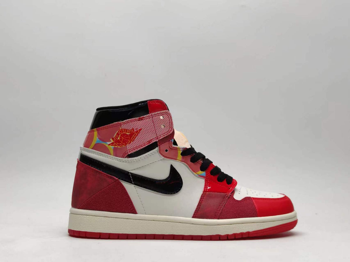 Sneakers, Red White Black Colorway, Lace Up Design, Casual Gift for Sneaker Fans