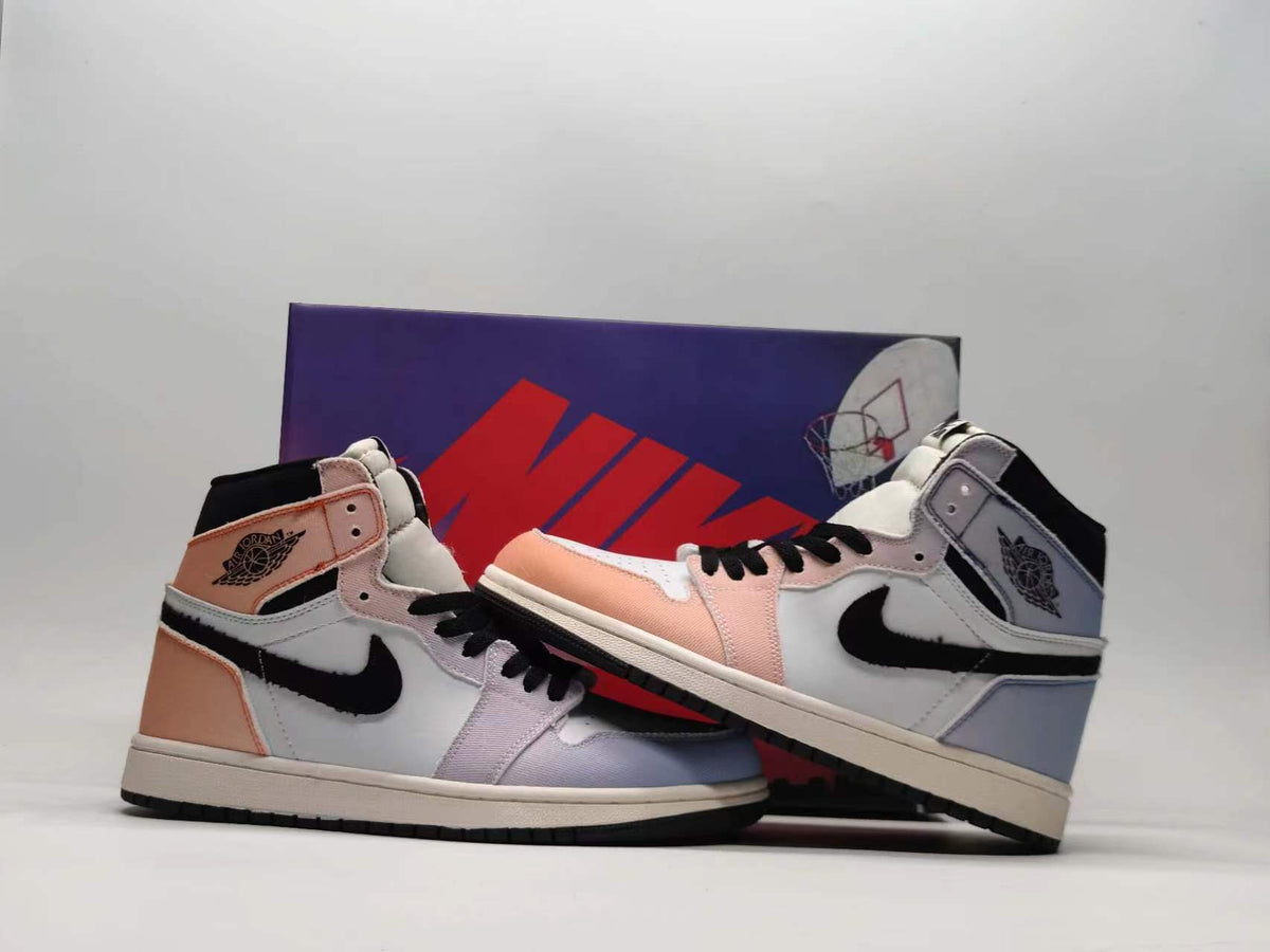 Sneakers, White Colorway, Gradient Colorway, Lace Up Design, Casual Gift for Sneaker Fans