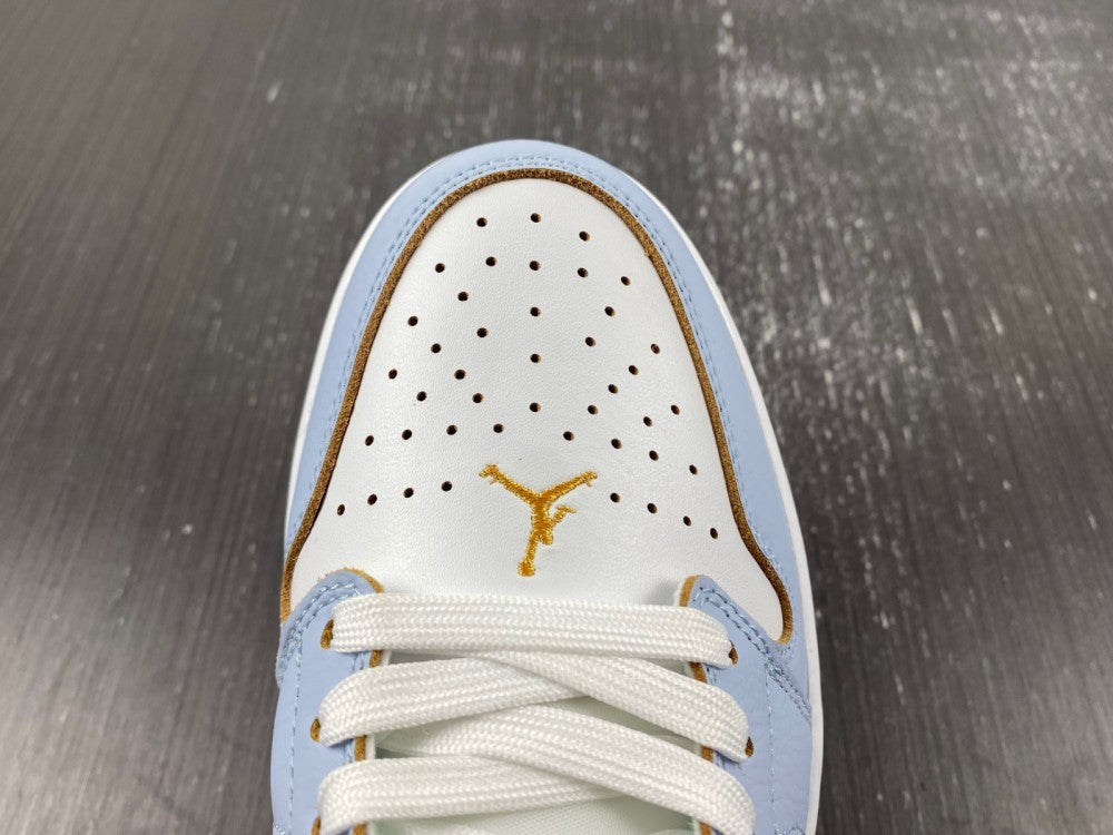 Low Top Sneakers, Blue White Colorway, Gradient Colorway, Lace Up Design, Casual Gift for Sneaker Fans