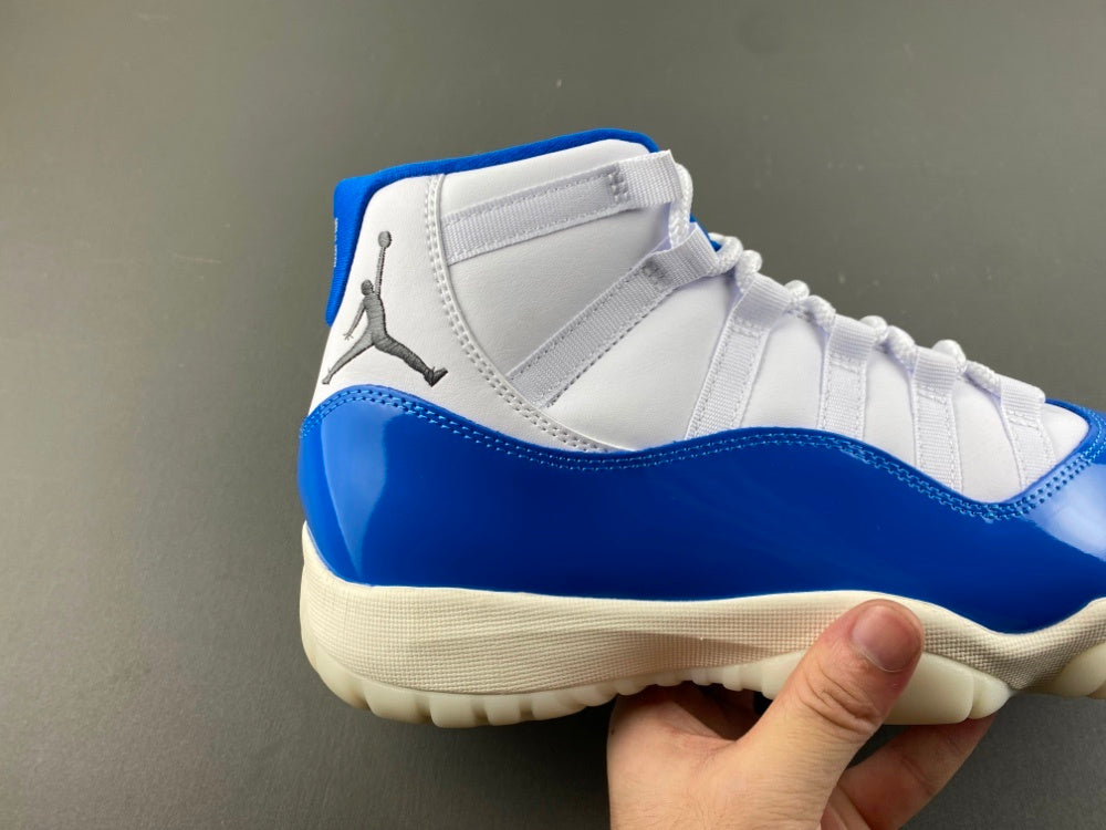 Low Top Sneakers, Blue White Colorway, Lace Up Design, Casual Gift for Sneaker Fans