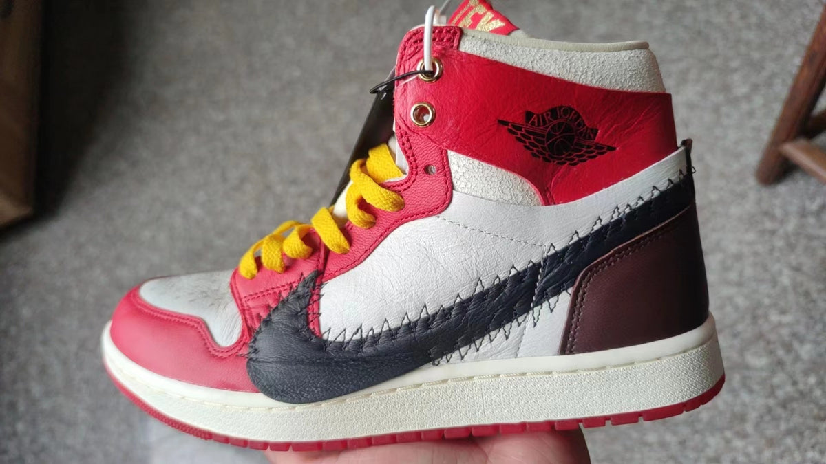 Basketball Shoes, White Black Red Colorway, Retro, High Top, Lace Up Design, Casual Gift for Shoe Lovers