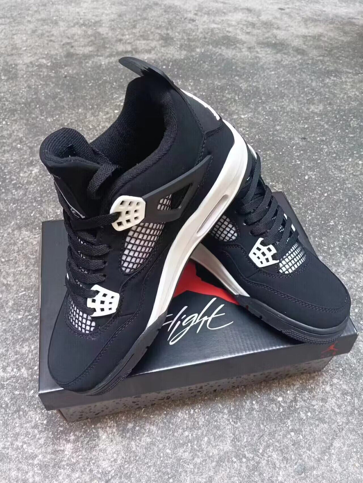 Sneakers, Black White Colorway, Lace Up Design, Casual Gift for Sneaker Fans