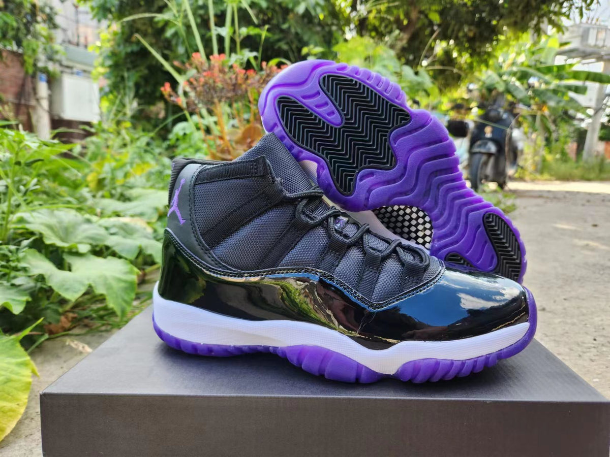 Sneakers, Black Purple Colorway, Lace Up Design, Casual Gift for Sneaker Fans