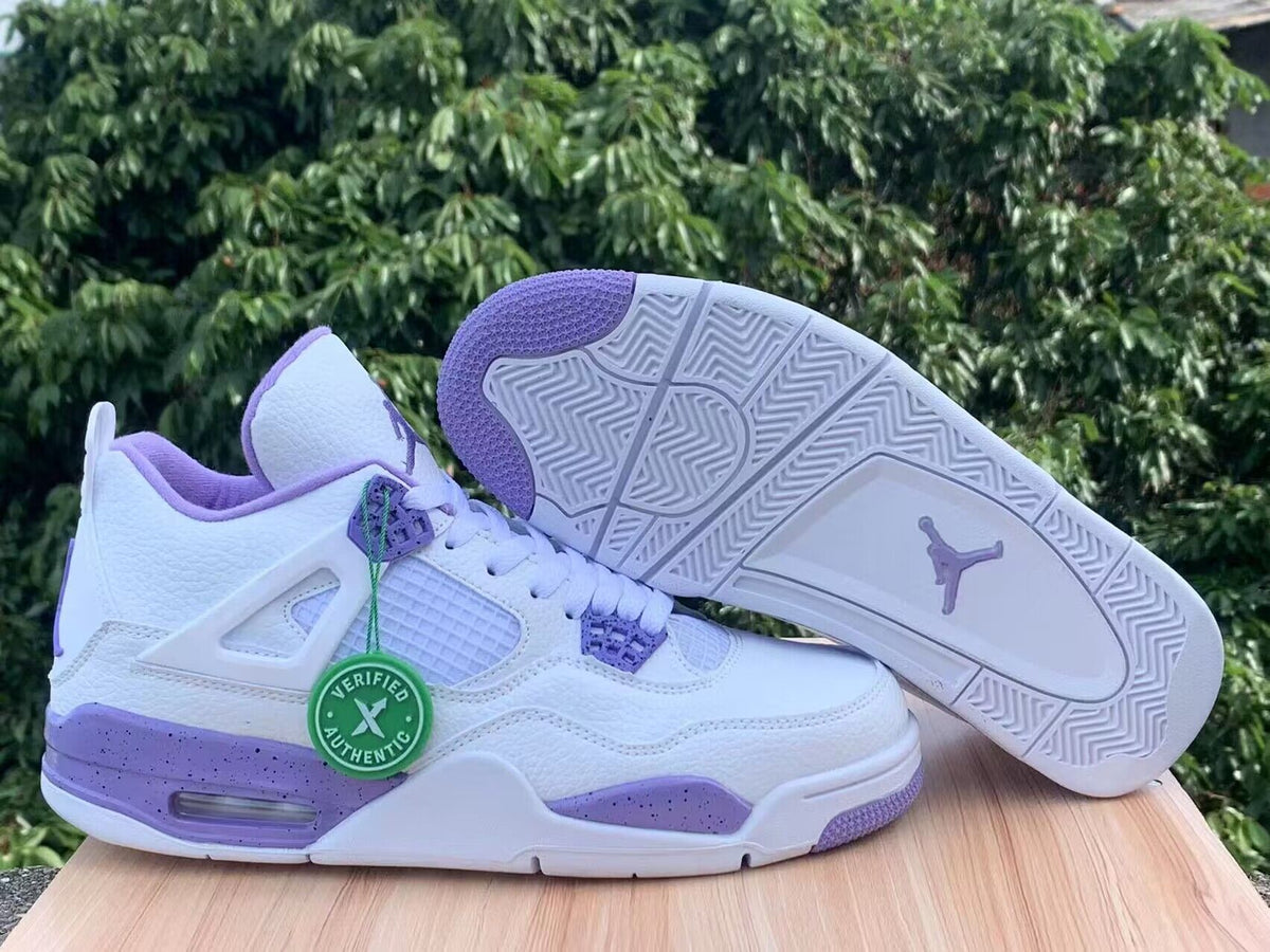 Sneakers, White Purple Colorway, Lace Up Design, Casual Gift for Sneaker Fans