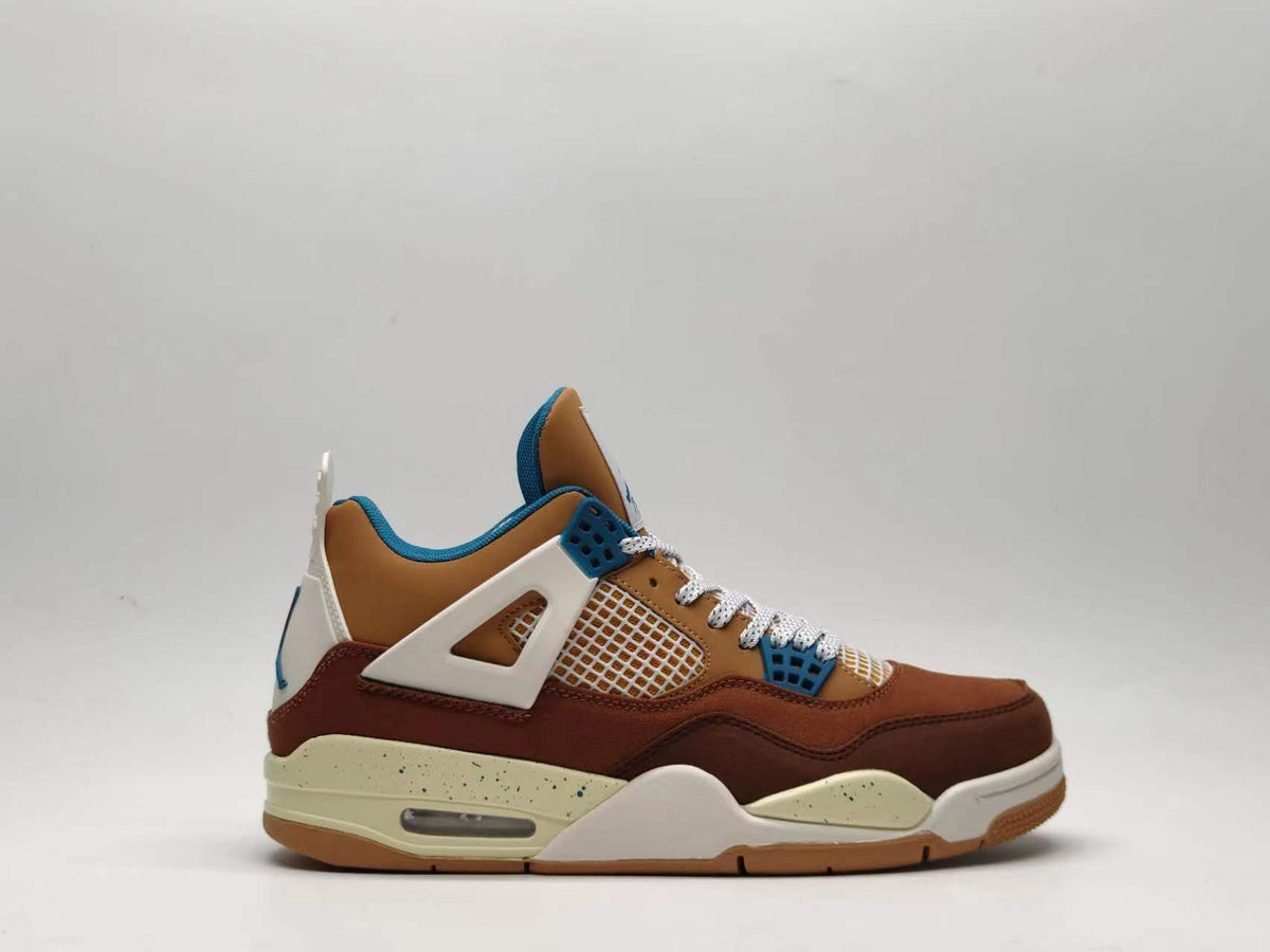 Sneakers, Brown Blue Colorway, Lace Up Design, Casual Gift for Sneaker Fans