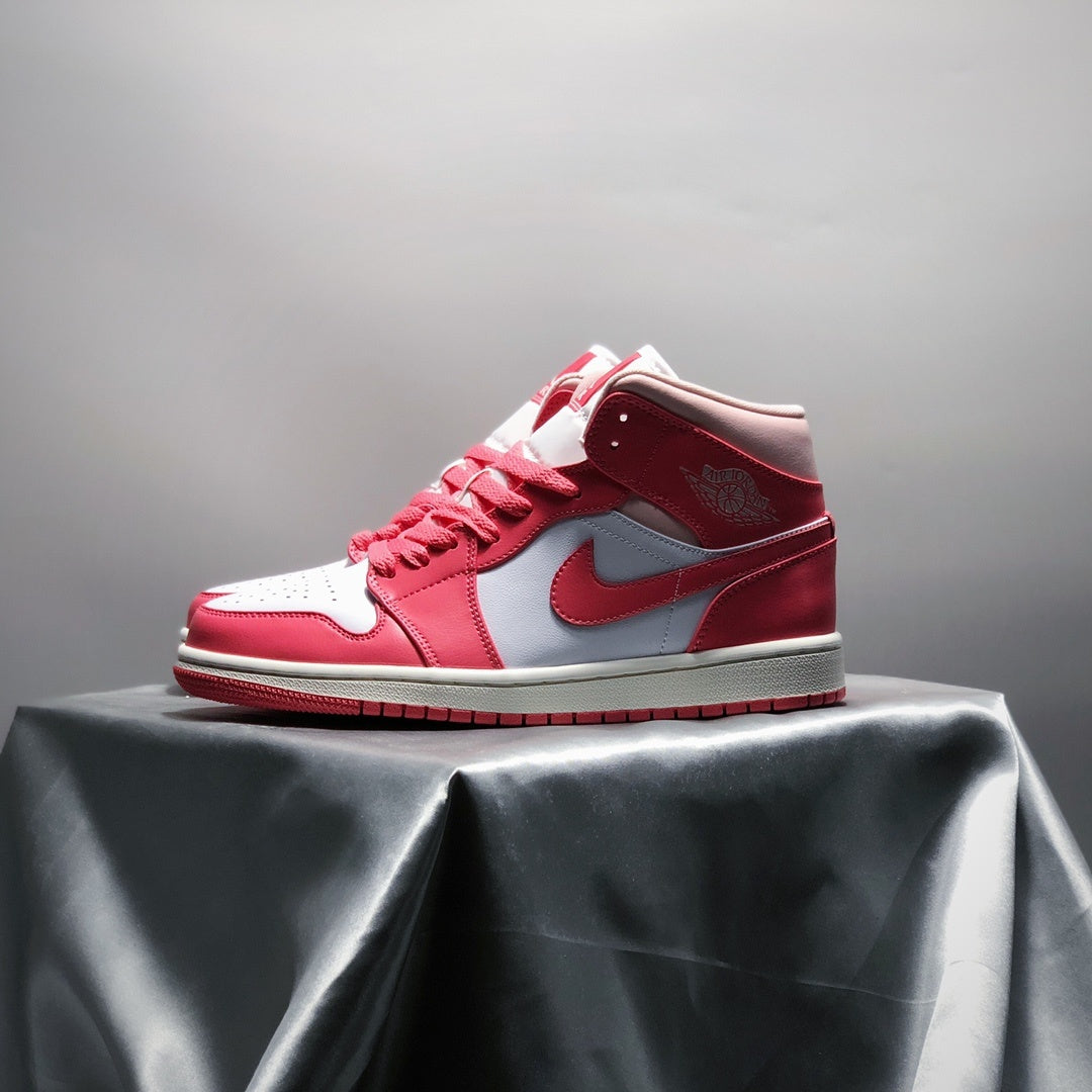 Mid Top Sneakers, Cream Colorway, Lace Up Design, Casual Gift for Sneaker Fans