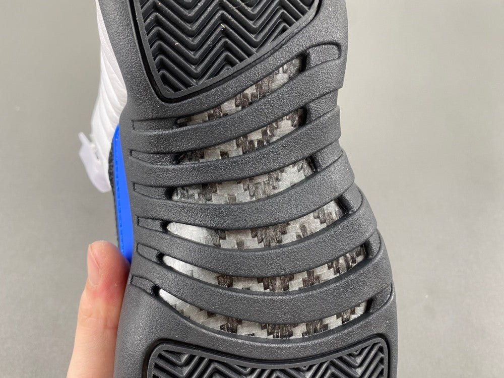 Low Top Sneakers, Blue White Black Colorway, Leather Footwear, Lace Up Design, Casual Gift for Sneaker Fans