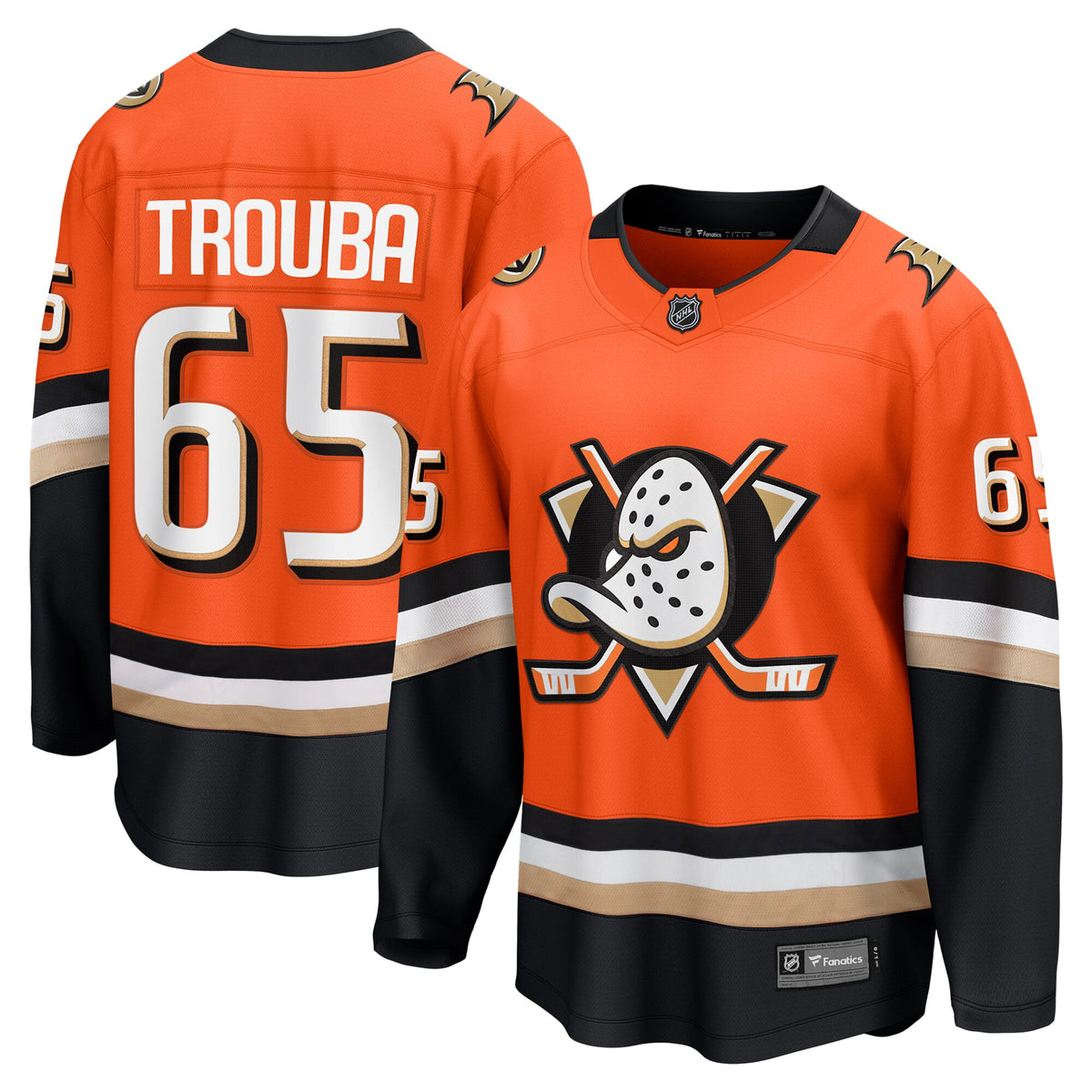 Anaheim Ducks Jacob Trouba Fanatics Orange Home Breakaway Player Jersey