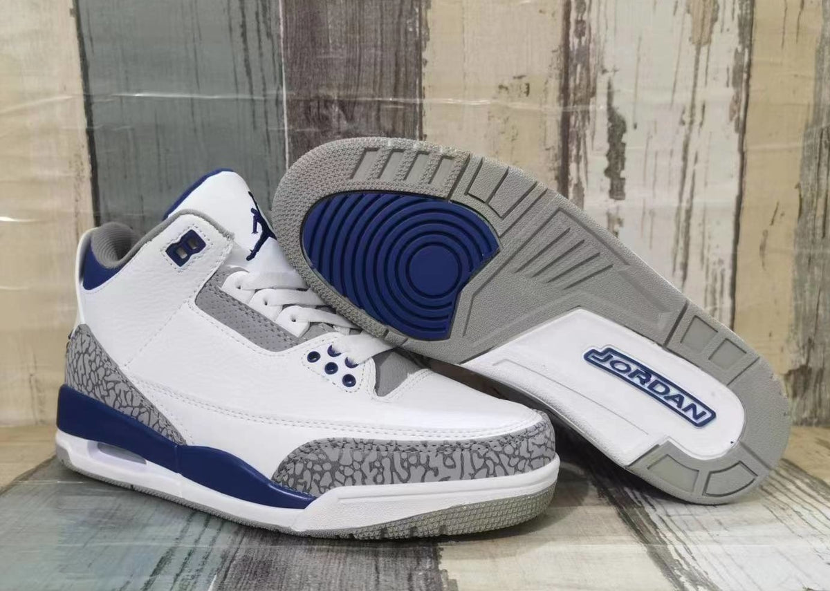Sneakers, Blue White Colorway, Lace Up Design, Casual Gift for Sneaker Fans