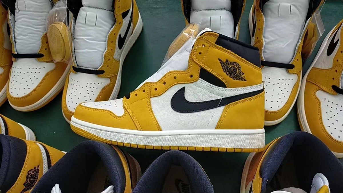 High Top Sneakers, Black Yellow Colorway, Lace Up Design, Casual Gift for Sneaker Fans