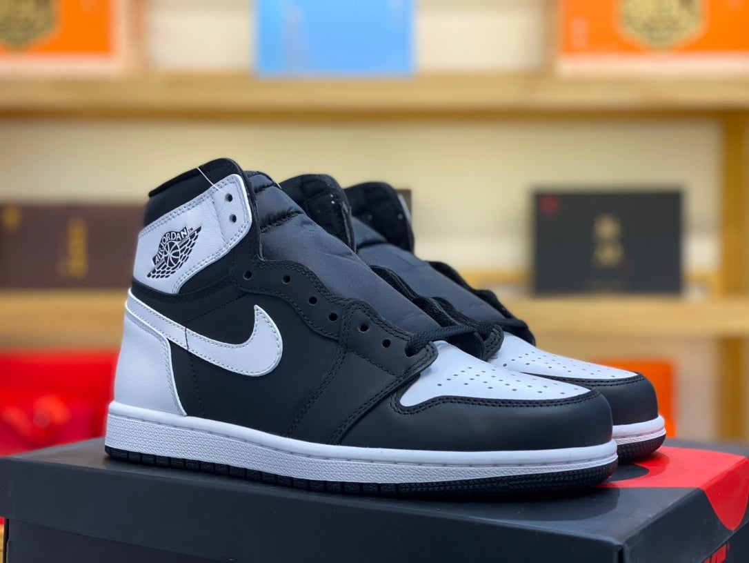 High Top Sneakers, White Black Colorway, Lace Up Design, Casual Gift for Sneaker Fans
