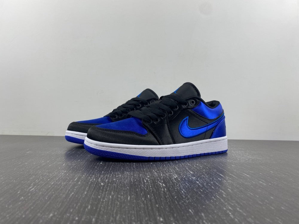 Low Top Sneakers, Black Blue Colorway, Lace Up Design, Casual Gift for Sneaker Fans