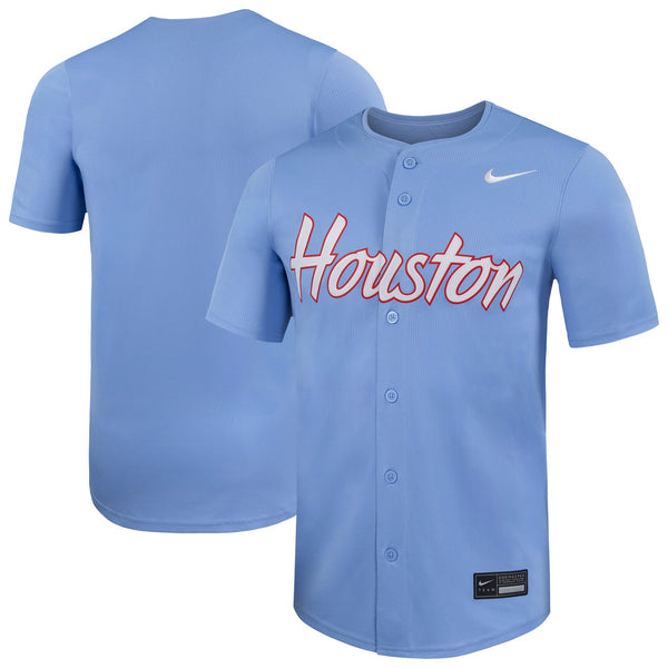 Light Blue Houston Cougars Limited Baseball Jersey
