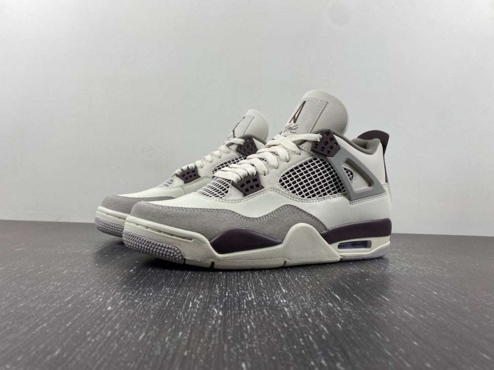 Sneakers, Burgundy White Gray Colorway, Leather Footwear, Lace Up Design, Casual Gift for Sneaker Fans