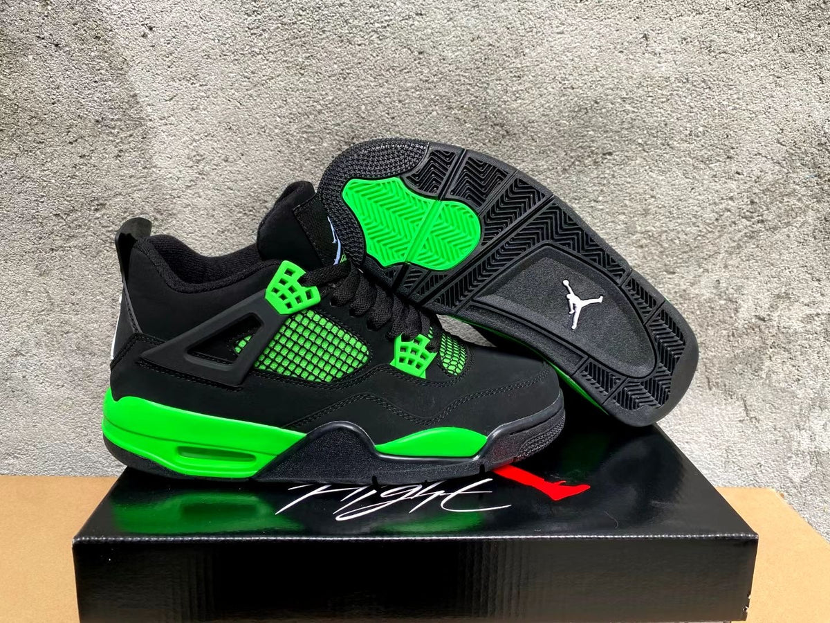 Sneakers, Black Green Colorway, Lace Up Design, Casual Gift for Sneaker Fans