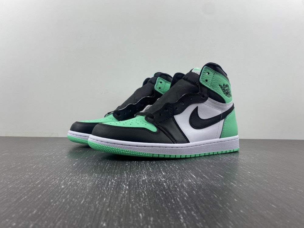 High Top Sneakers, Green Colorway, Glow in the Dark Detail, Lace Up Design, Casual Gift for Sneaker Fans