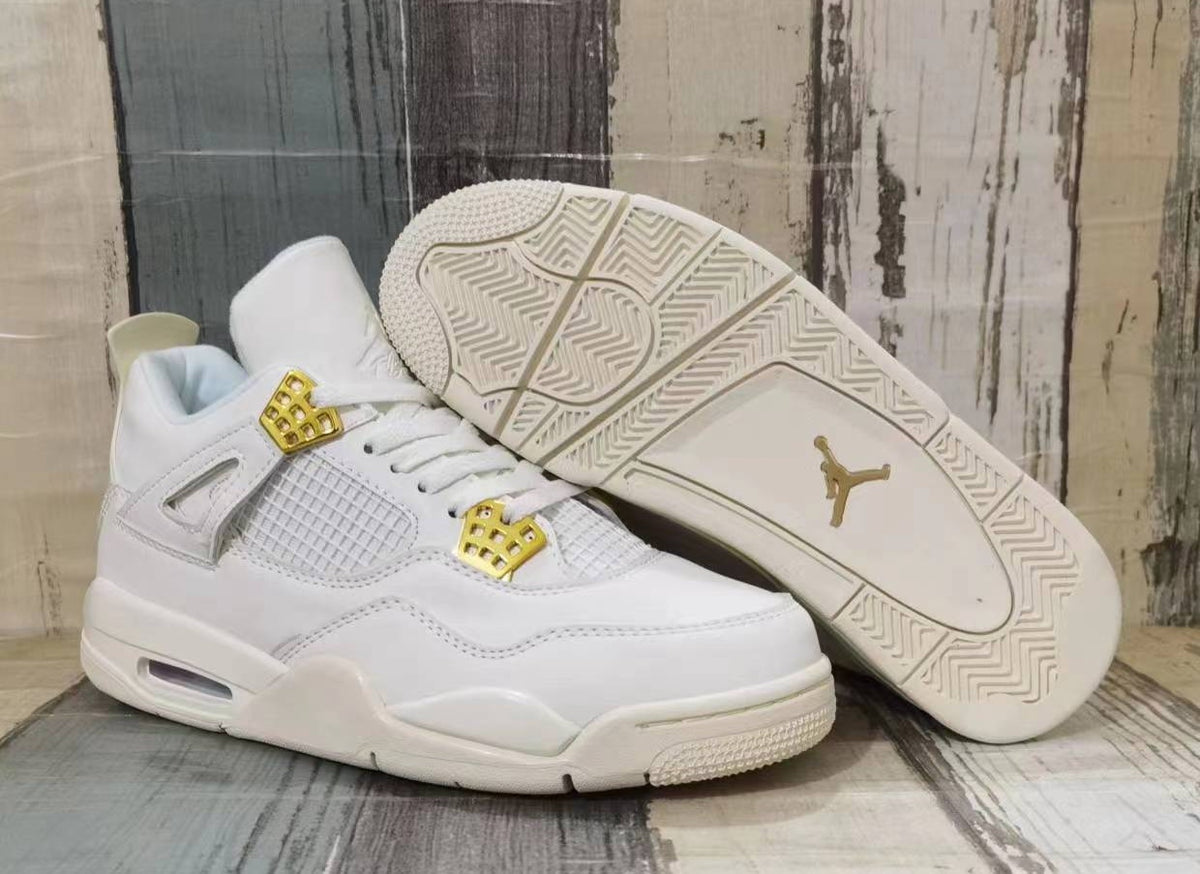 Sneakers, Off White Gold Colorway, Lace Up Design, Casual Gift for Sneaker Fans