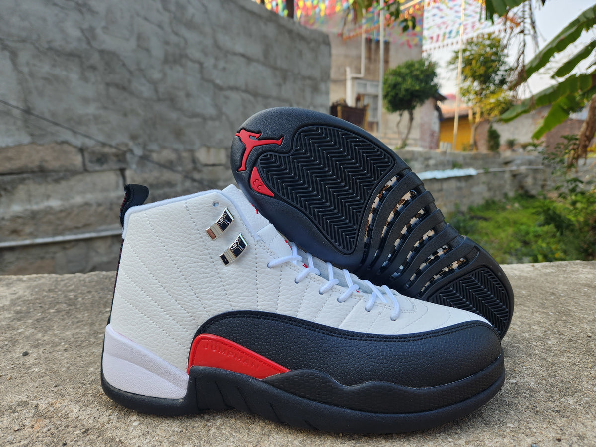 Sneakers, White Black Red Colorway, Lace Up Design, Casual Gift for Sneaker Fans
