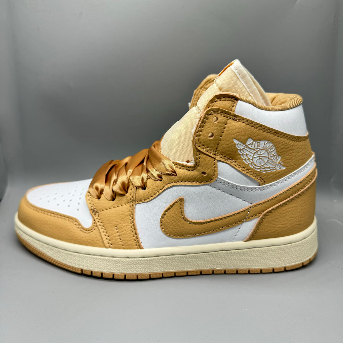 Sneakers, Light Brown Colorway, Lace Up Design, Casual Gift for Sneaker Fans